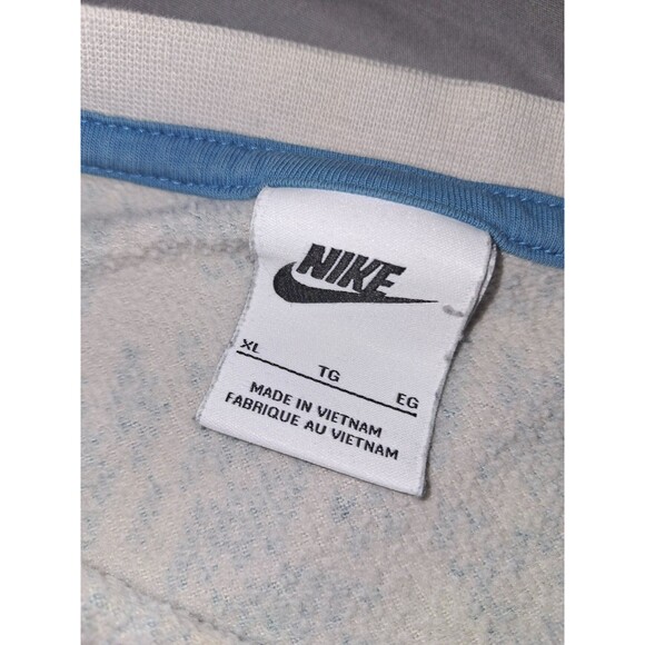 Nike Men’s XL Blue Fair Isle Snowflake Sweatshirt Holiday Christmas Sweater - Picture 6 of 7